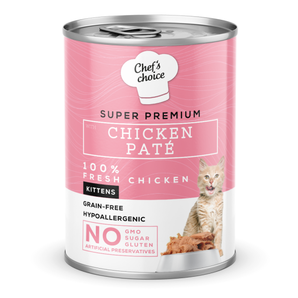 Chef's Choice Chicken Kitten Pate Yaş Kedi Maması 400 gr