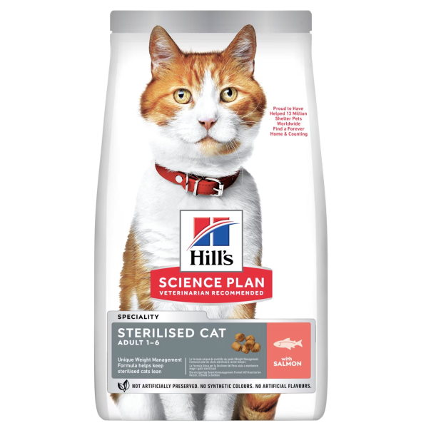 Hill's Young Sterilised Somonlu Kısırlaştırılmış Kedi Maması 10 Kg