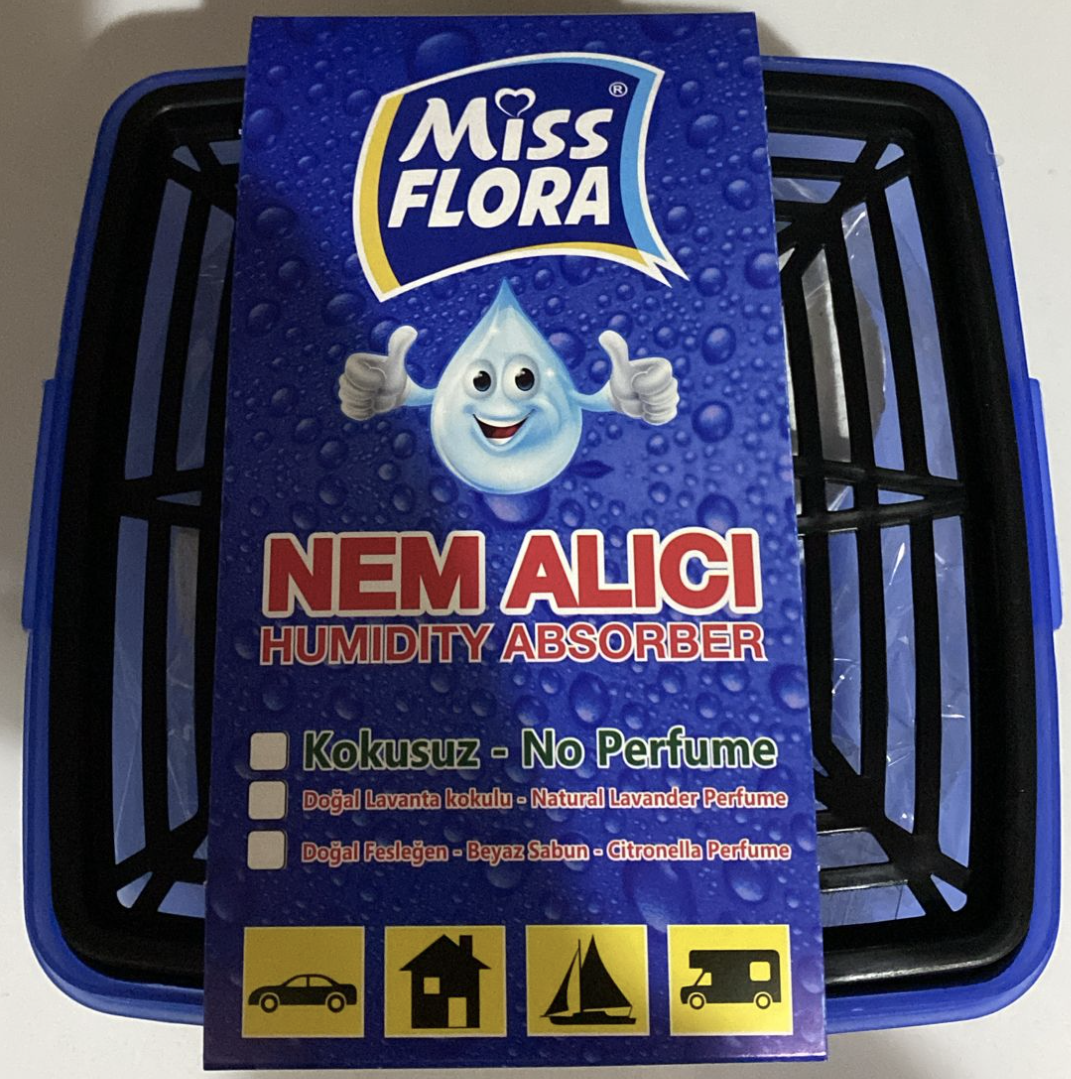 Miss Flora Nem Alıcı 400 gr Miss Flora Nem Alıcı 400 gr (2 x 200 Gramlık Tabletleri ve Daha Dayanıklı Muhafazasıyla Yeni Ürün)