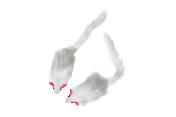 Karlie Peluş Fare 12 Cm Beyaz