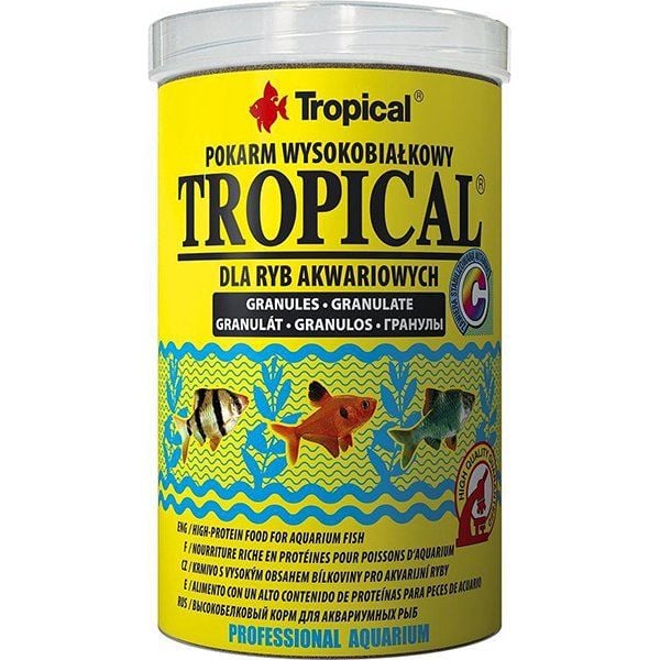 Tropical Granulat Yüksek Proteinli Balık Yemi 1000 ml