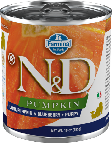 N&D Pumpkin Kuzu Etli Bal Kabaklı Yaban Mersinli Yavru Köpek Başlangıç Konservesi 285 gr