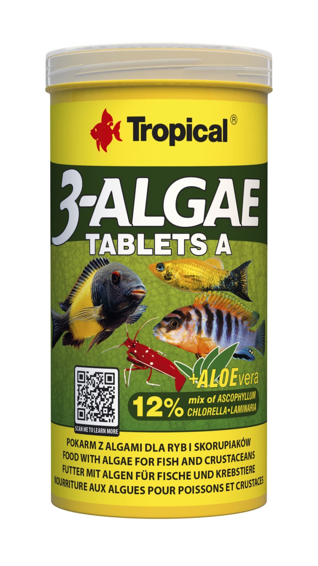 Tropical 3-Algae Tablets A Balık Yemi 250 ml