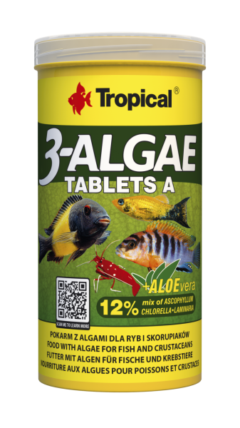 Tropical 3-Algae Tablets A Balık Yemi 250 ml