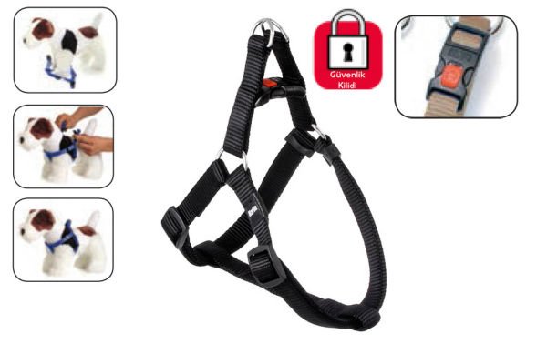 Karlie Kilitli Göğüs Tasma M 40-70 Cm Siyah