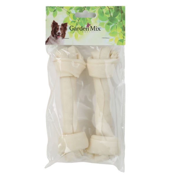 Garden Mix Beyaz Düğümlü Deri Kemık 7-7.5” – 2'li