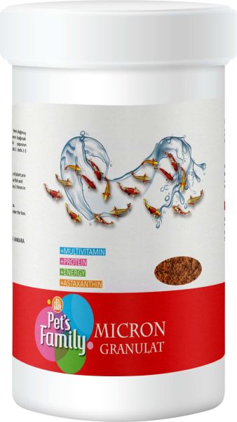 Pet’s Family Micron Granulat Balık Yemi 100ml/50 Gr