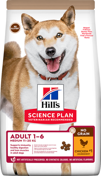 Hill's Adult Medium Tavuklu Tahılsız Orta Irk Yetişkin Köpek Maması 12 Kg