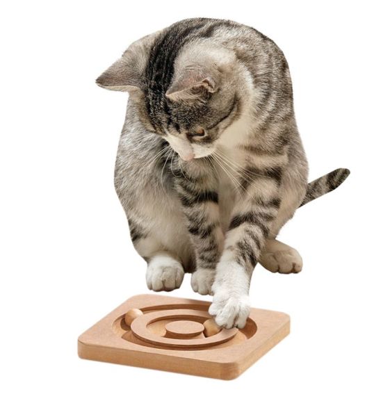 Karlie Ahşap Kedi Zeka Oyuncağı 19x19x2Cm
