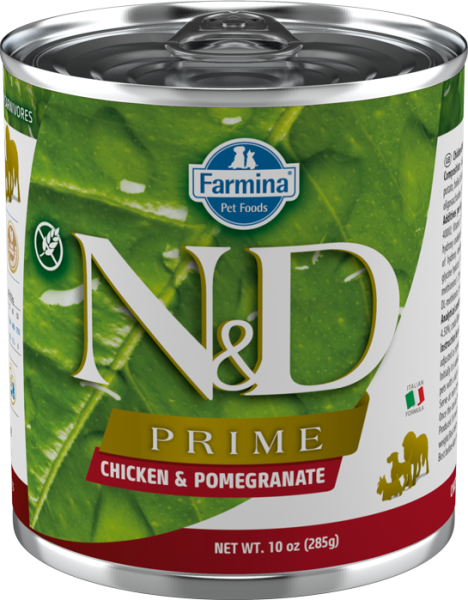 N&D Prime Tavuklu ve Narlı Tahılsız Yetişkin Köpek Konservesi 285 gr