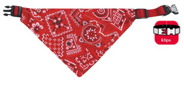 Karlie Bandanalı Tasma 35-50Cm Kırmızı