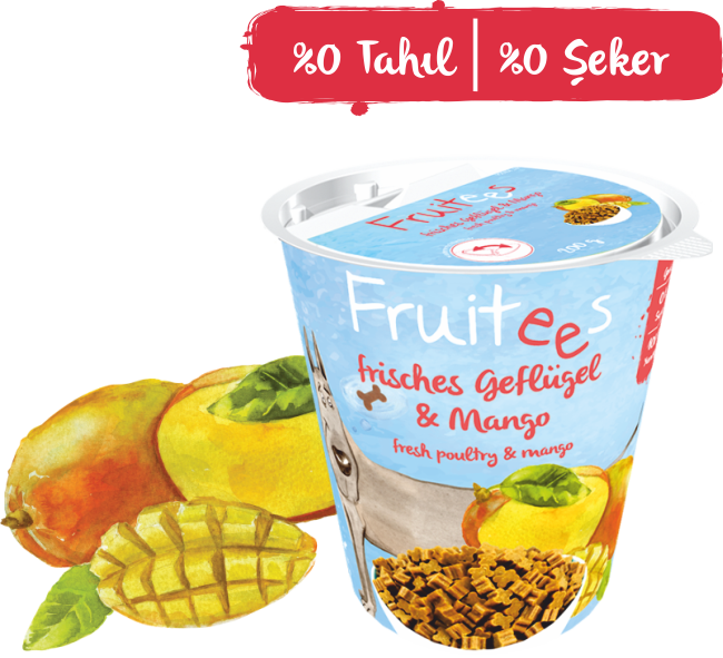 Bosch Fruitees Kümes Hayvanlı ve Mangolu Köpek Atıştırmalığı 200 gr