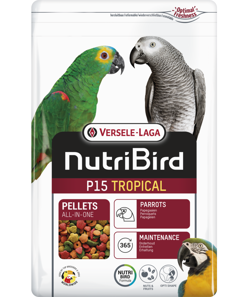 Versele-Laga Nutribird P15 Tropical Papağan Yemi 10 Kg