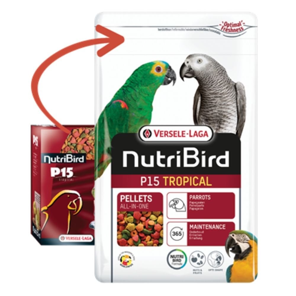 Versele-Laga Nutribird P15 Tropical Papağan Kuş Yemi 1 Kg
