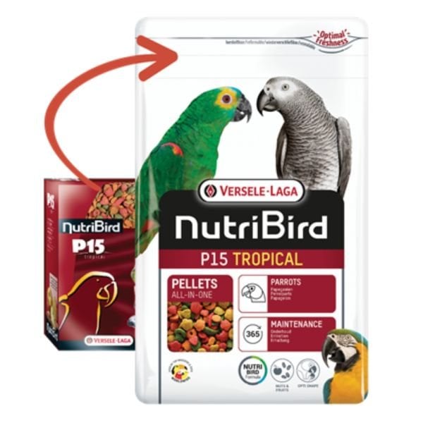 Versele-Laga Nutribird P15 Tropical Papağan Kuş Yemi 1 Kg
