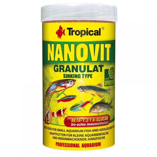 Tropical Nanovit Granulat Akvaryum Balık Yemi 250 ml