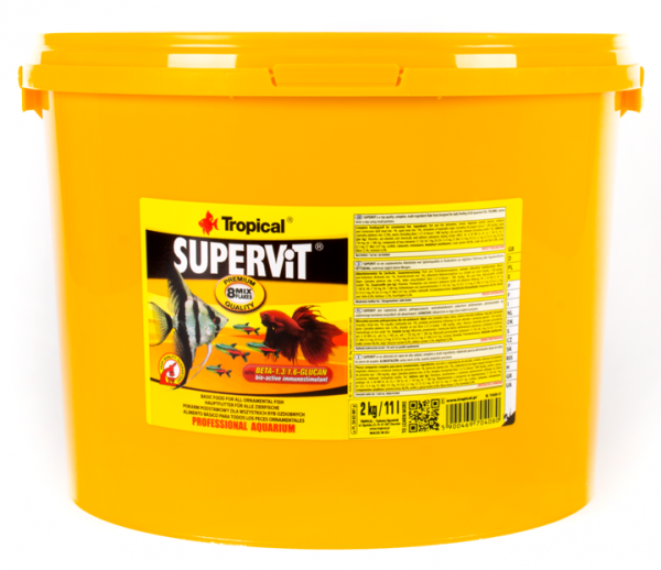 Tropical Supervit Flakes Akvaryum Balık Yemi (11 litre) 2 Kg