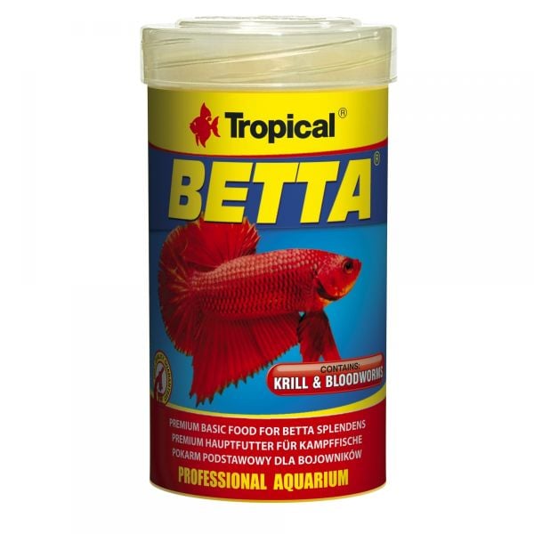 Tropical Betta Krill Bloodworms Balık Yemi 100 ml