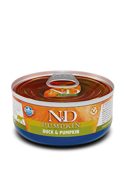 N&D Pumpkin Bal Kabaklı Ördekli Tahılsız Yetişkin Kedi Konservesi 70 gr