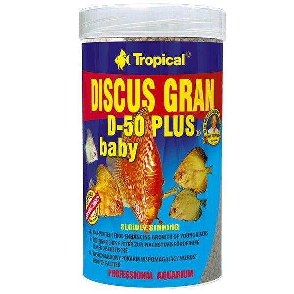 Tropical Discus Gran D-50 Plus Baby Granül Balık Yemi 250 ml
