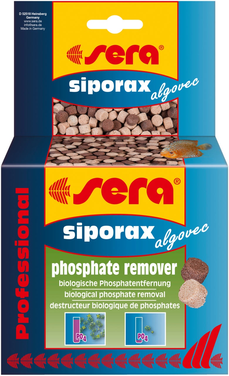 Sera Siporax Algovec Professional Phosphate Remover Akvaryum Fosfat Giderici 210 gr