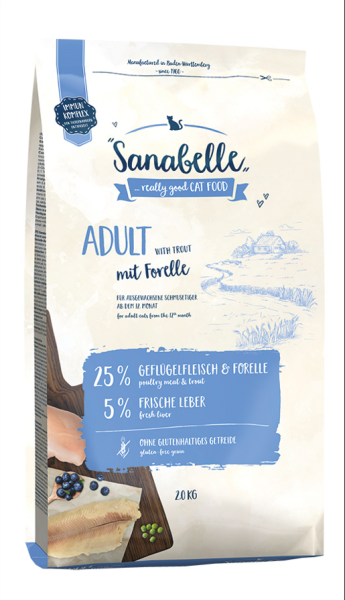 Sanabelle Adult Alabalıklı Yetişkin Kedi Maması 2 Kg