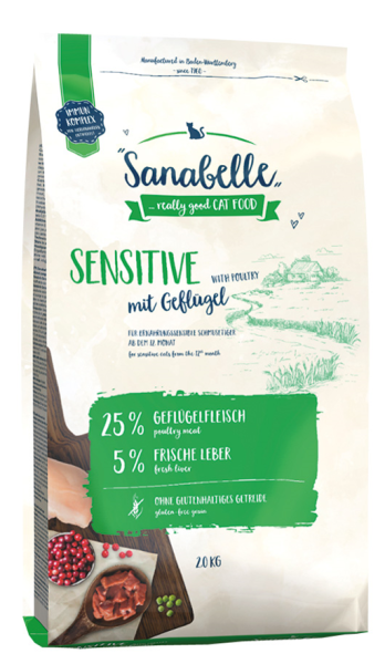 Sanabelle Sensitive Kümes Hayvanlı Yetişkin Kedi Maması 2 Kg