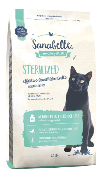 Sanabelle Sterilized Kilo Kontrolü İçin Yetişkin Kısırlaştırılmış Kedi Maması 2 Kg