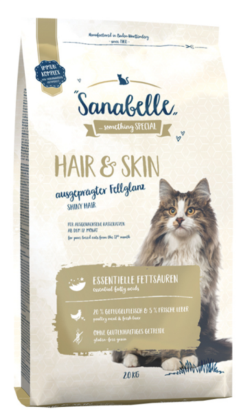 Sanabelle Hair & Skin Parlak Tüyler İçin Yetişkin Kedi Maması 2 Kg