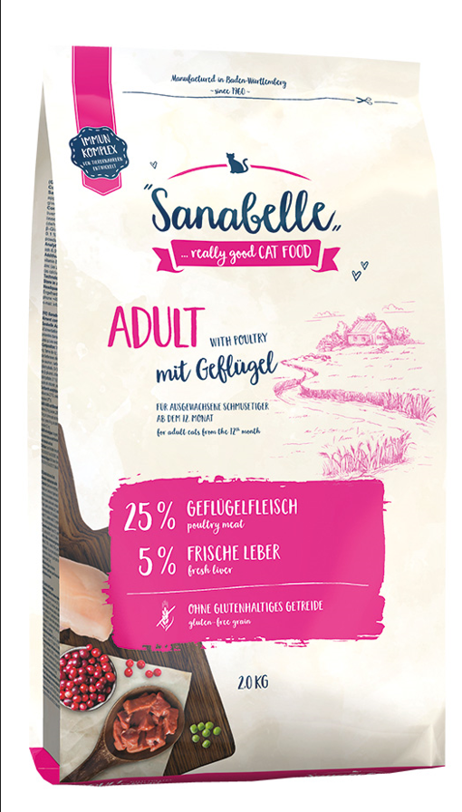 Sanabelle Adult Kümes Hayvanlı Yetişkin Kedi Maması 2 Kg