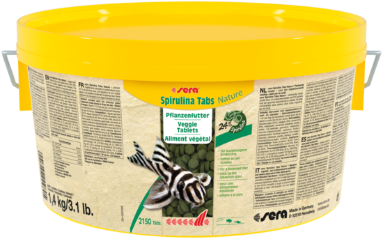 Sera Spirulina Tabs Nature Balık Yemi 2150 Tablet 1.4 Kg