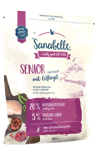 Sanabelle Senior  Kümes Hayvanlı Yaşlı Kedi Maması 400 gr