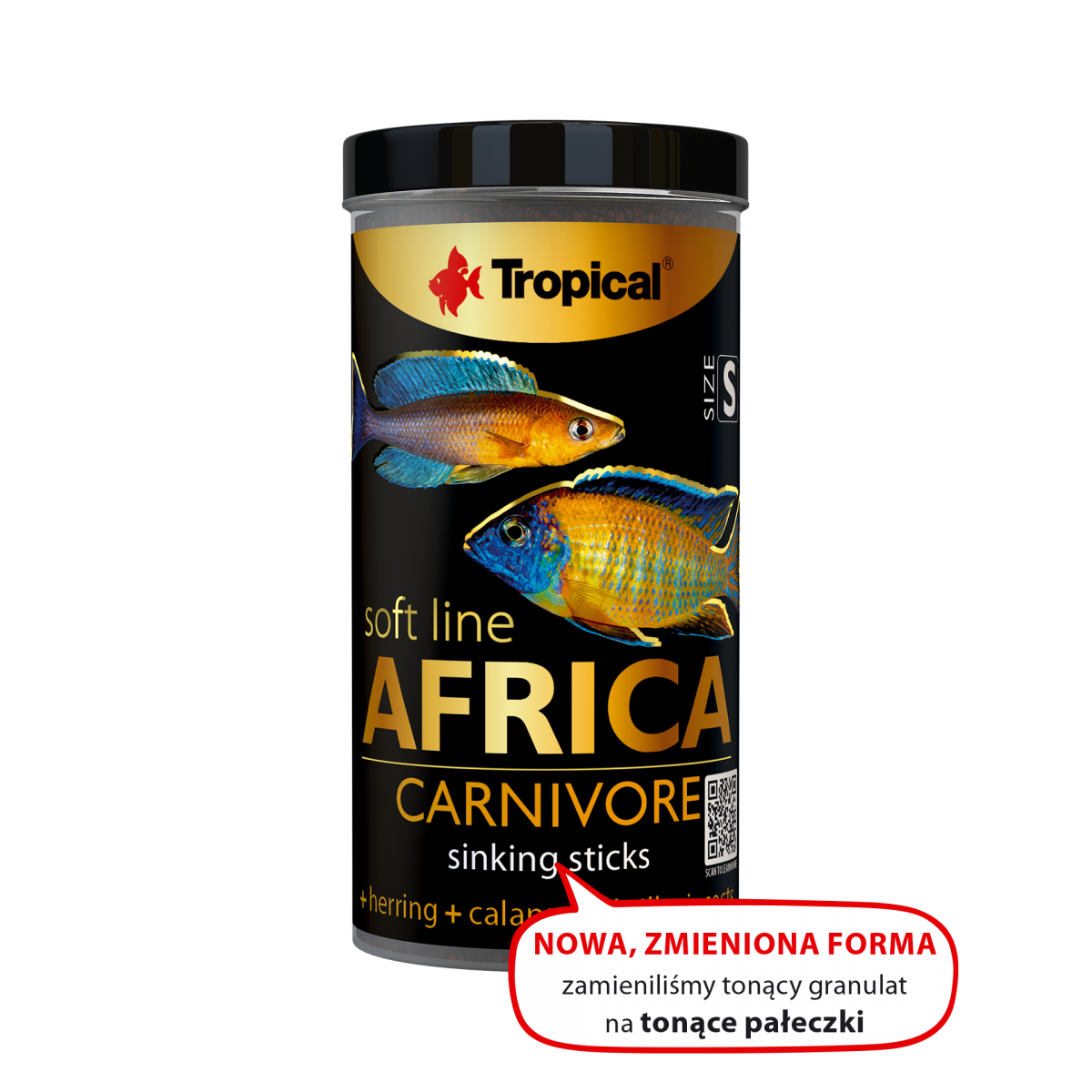 Tropical Soft Line Africa Carnivore Size S Balık Yemi 250 ml