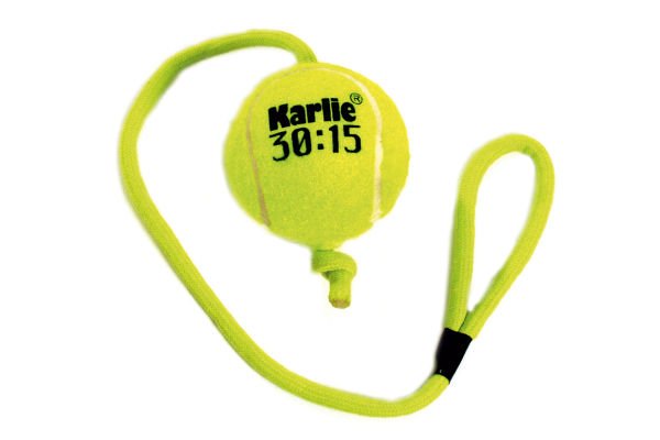 Karlie İpli Tenis Topu 30 Cm Sarı