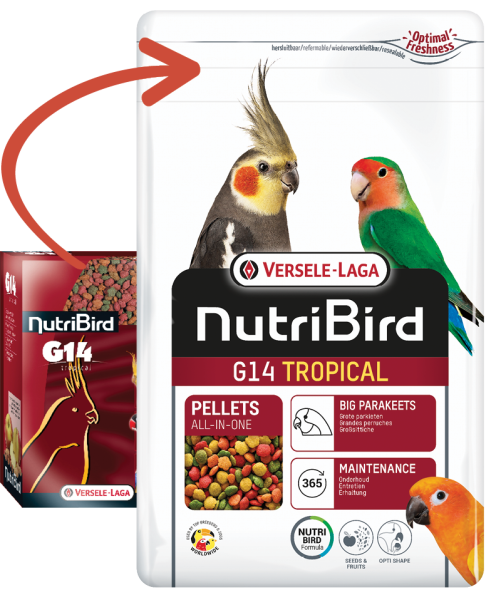 Versele-Laga Nutribird G14 Tropical Paraket Pelet Yem 1 Kg