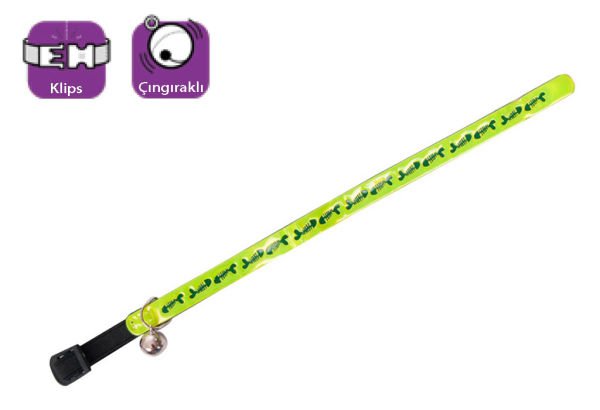 Karlie Zilli Balık Desenli Sarı Kedi Boyun Tasması 30 Cm Sarı