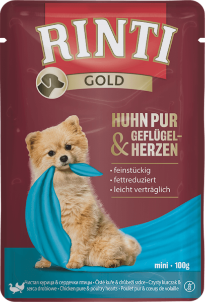 Rinti Gold Tavuk Ve Ördekli Yetişkin Köpek Pouch 100 Gr