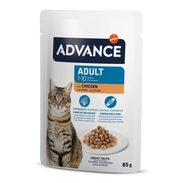 Advance Tavuklu Pouch Konserve Yetişkin Kedi Maması 85 gr