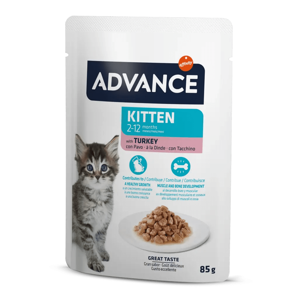 Advance Hindi Etli Pouch Konserve Yavru Kedi Maması 85 gr