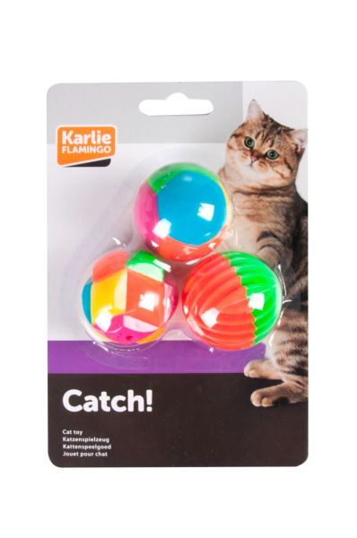 Karlie Plastik Top Oyuncak 4 Cm 3'lü