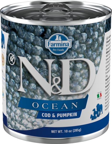 N&D Ocean Morina Balıklı ve Bal Kabaklı Yetişkin Köpek Konservesi 285 gr