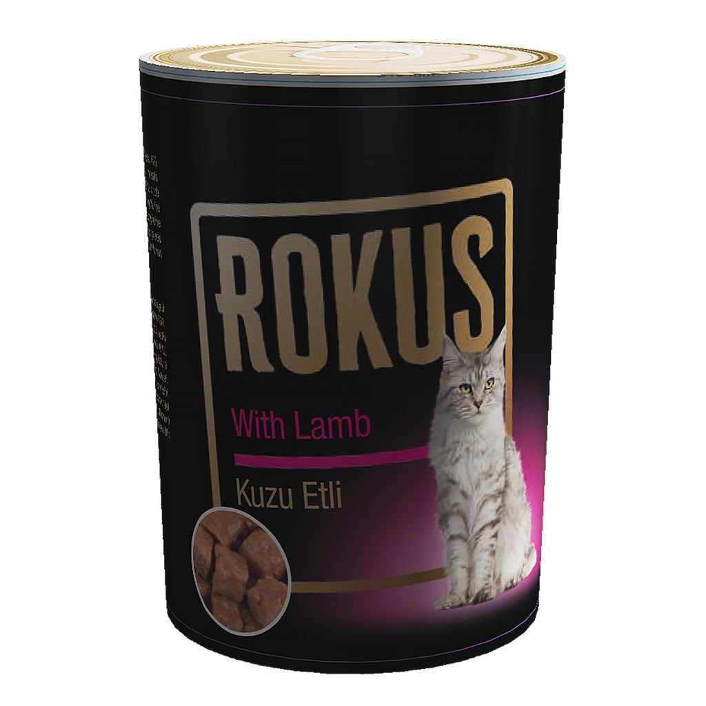 Rokus Kuzu Etli Kedi Konservesi 410 Gr