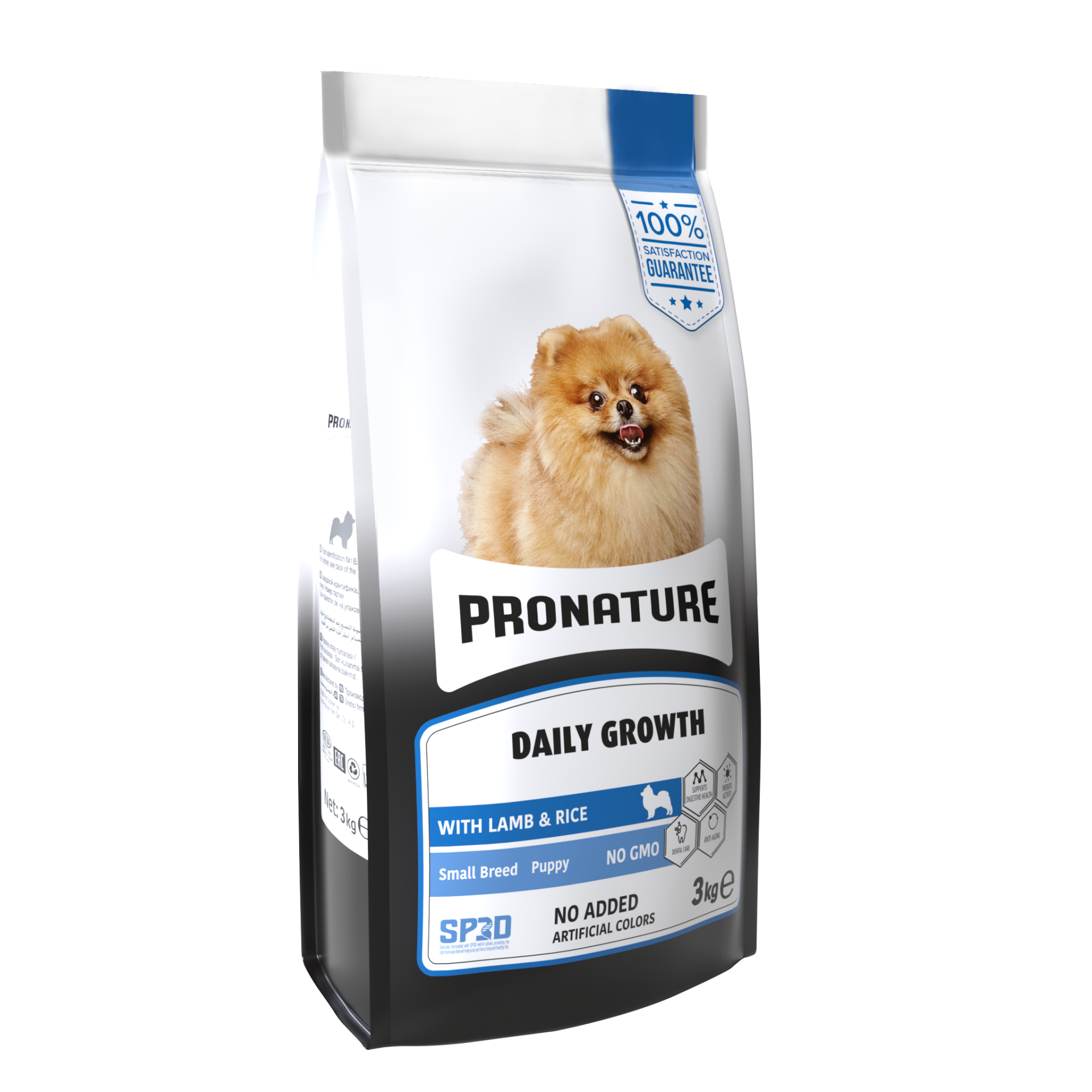 Pronature Daily Growth Small Breed Puppy Kuzulu ve Pirinçli Küçük Irk Yavru Köpek Maması 3 Kg