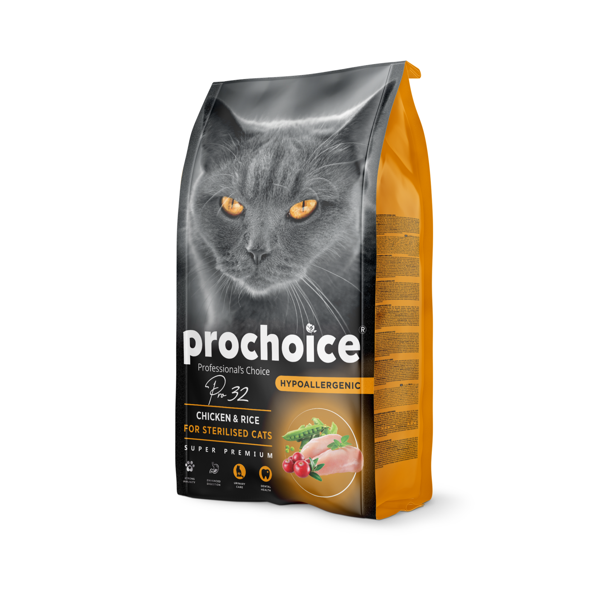 Prochoice Pro32 Sterilized Cats - Chıcken & Rice Kedi Maması 2 Kg