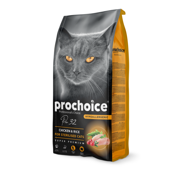 Prochoice Pro32 Sterilized Cats - Chıcken & Rice Kedi Maması 15 Kg