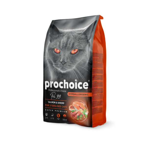 Prochoice Pro33 Sterilized Cats - Salmon & Shrimp Kedi Maması 2 Kg