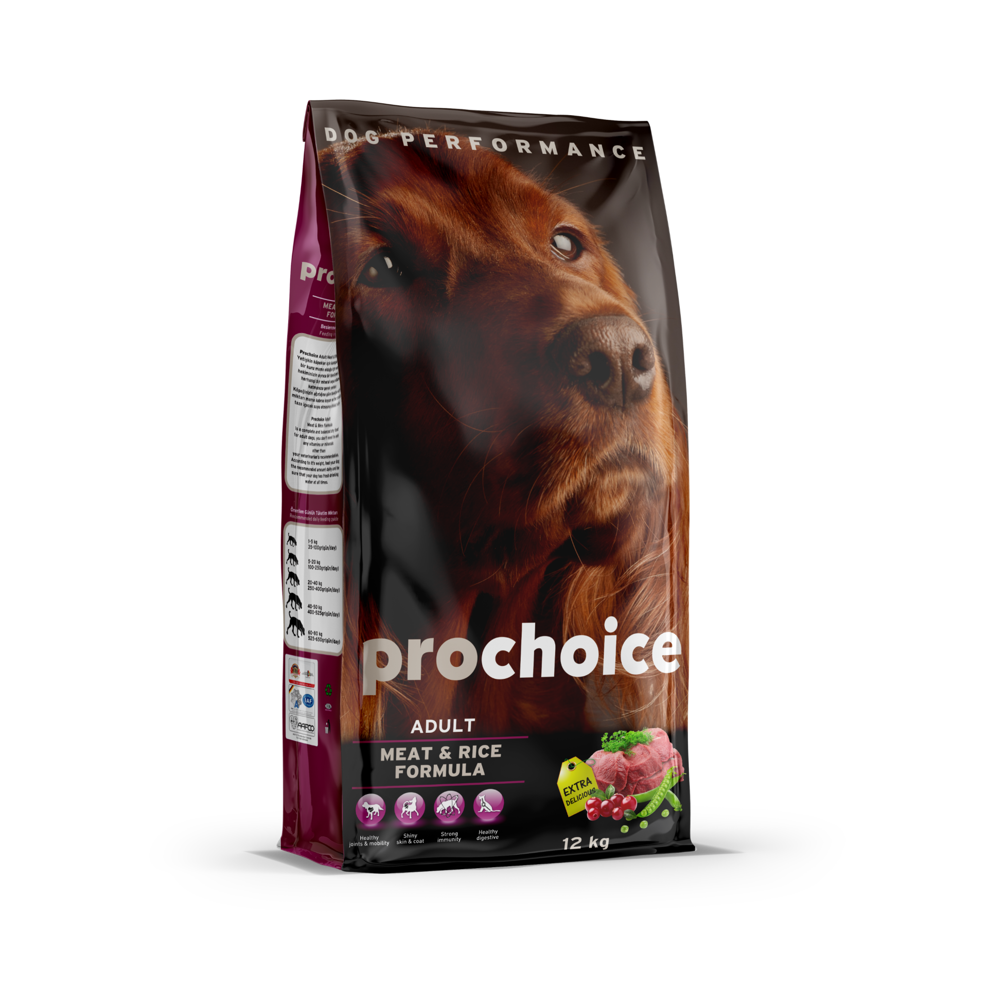 Prochoice Adult Meat & Rice Köpek Maması 12 Kg