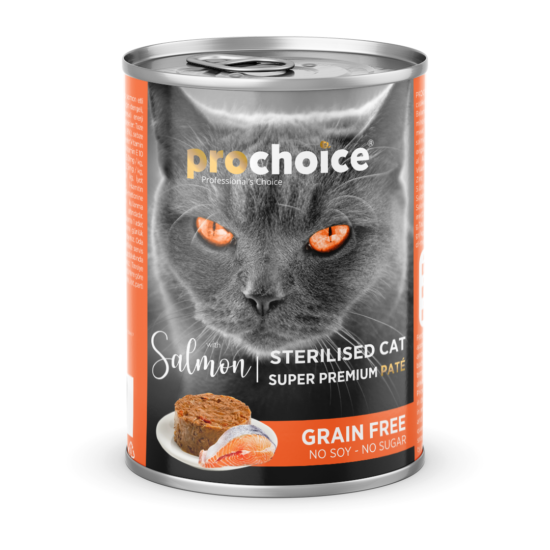 Prochoice Salmon Pate For Sterilised Cats Yaş Kedi Maması 400 gr