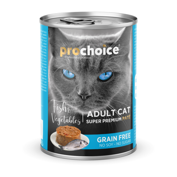 Prochoice Fish & Vegetables Pate For Adult Cats Yaş Kedi Maması 400 gr