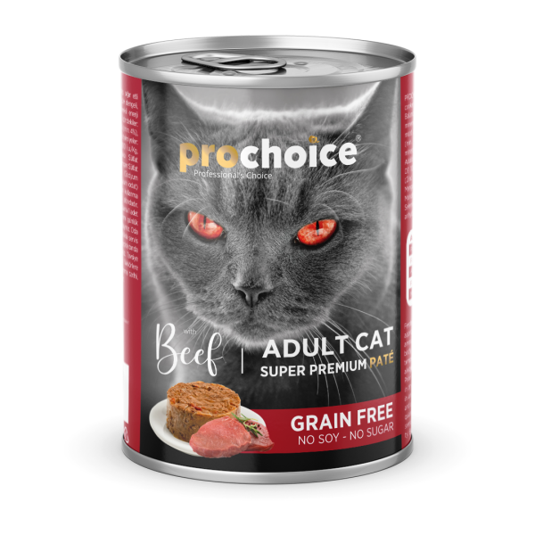 Prochoice Beef Pate For Adult Cats Yaş Kedi Maması 400 gr